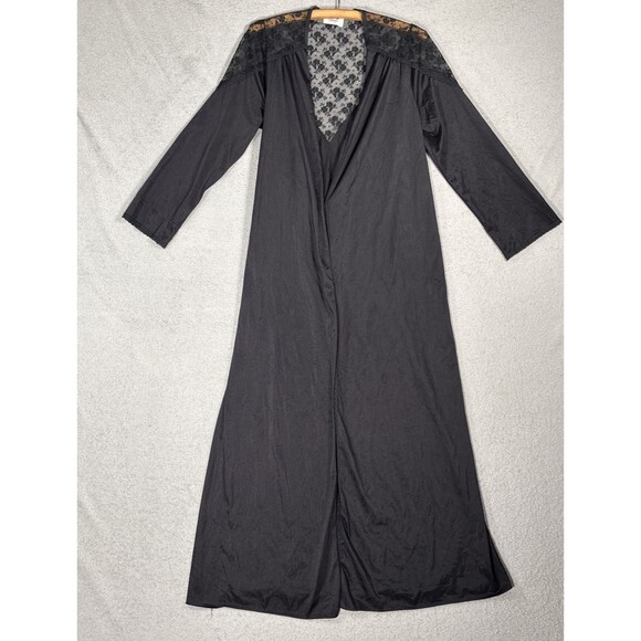 Vintage Paramount S Robe Peignoir Duster Victorian Goth Whimsigoth Witchy Occult - Picture 1 of 16